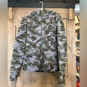 Lululemon purple camo scuba hoodie size 10